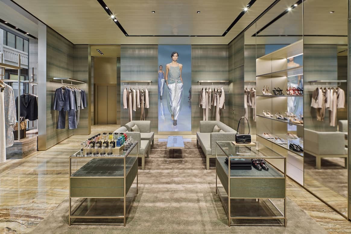 Das Interieur des neuen Giorgio-Armani-Stores in Wien Bild: Giorgio Armani