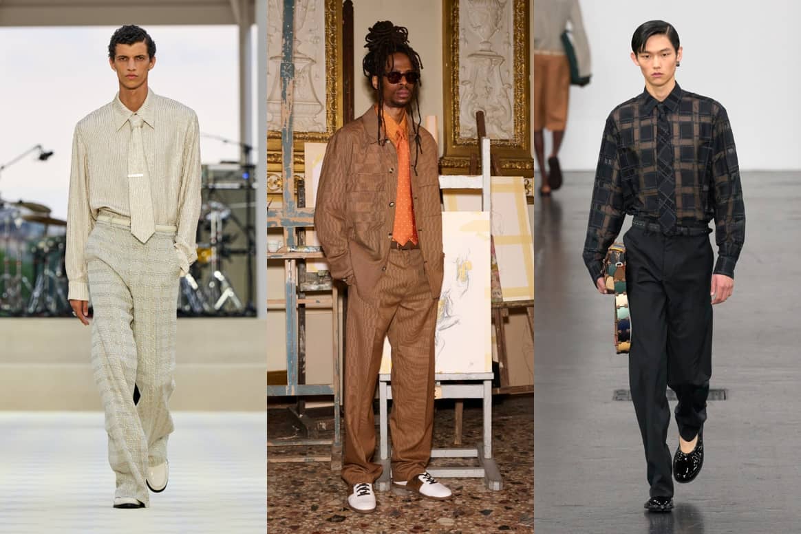 SS25 (de izquierda a derecha): Amiri, Paul Smith y Fendi