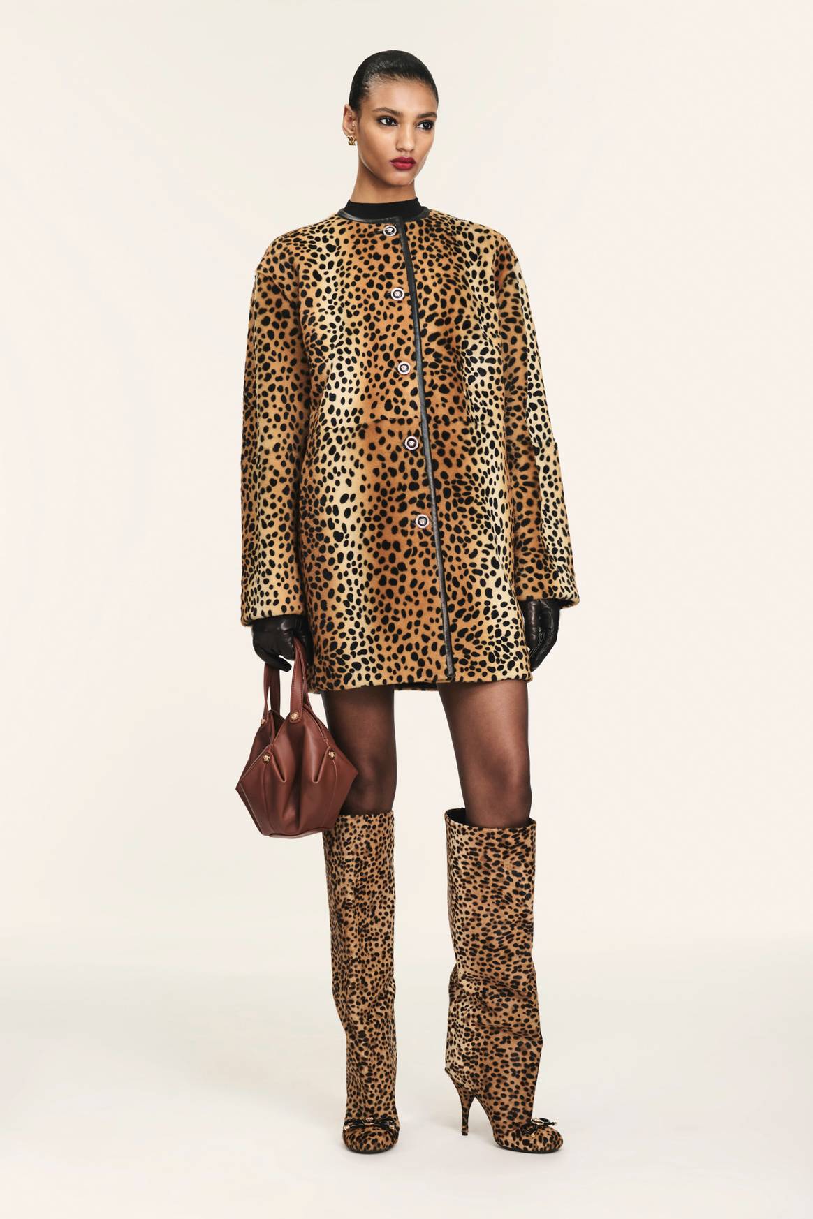 Versace Resort 25 leopard boots