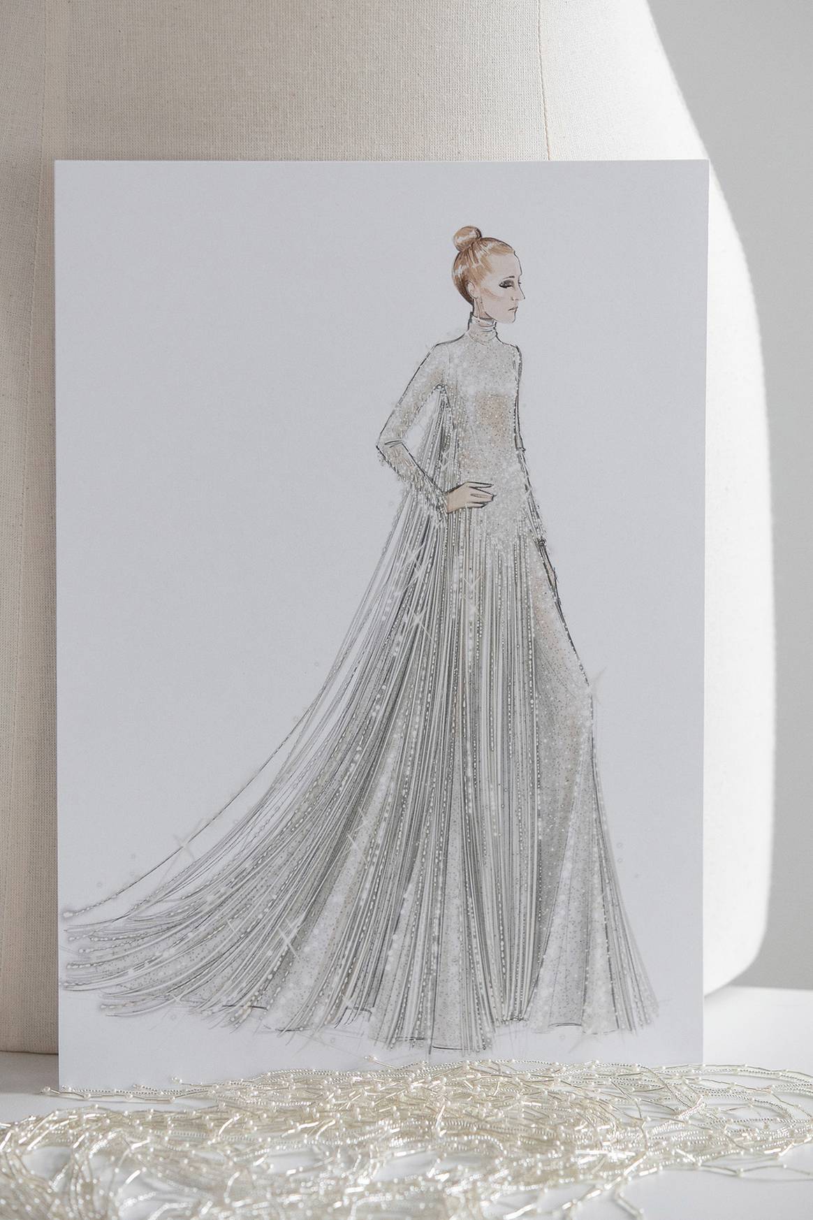 Dior design for Celine Dion's performance during the opening ceremony of the Paris 2024 Olympic Games.