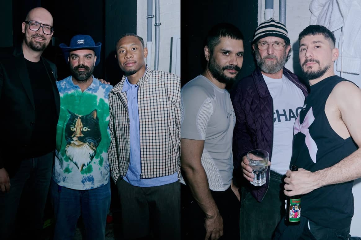 Participants of the Intervention after-party (from left to right): Michael Biel, Mumi Haiati, David Alaba, Benjamin Huseby, Stefano Pilati and Serhat Işık