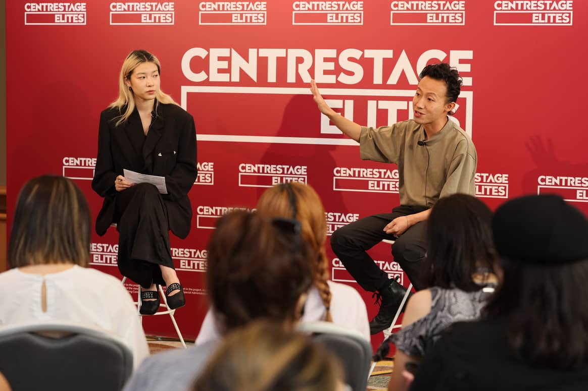 Robert Wun (right) at the press conference during Centrestage Hong Kong.