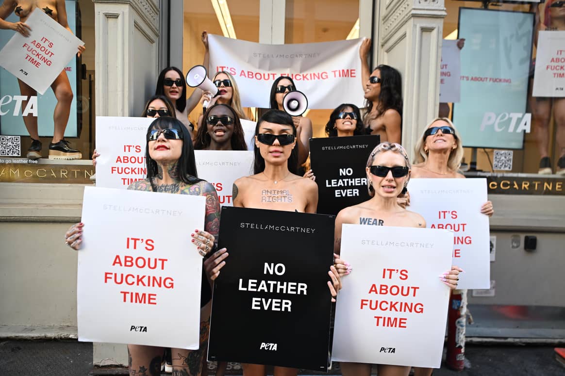 Stella McCartney hosts NYFW campaign with PETA against leather