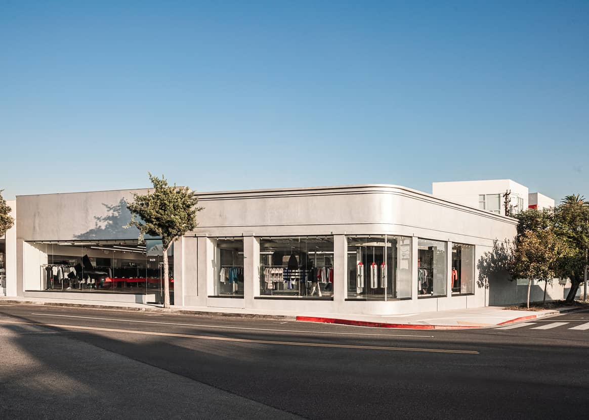 Adidas Melrose Avenue store.