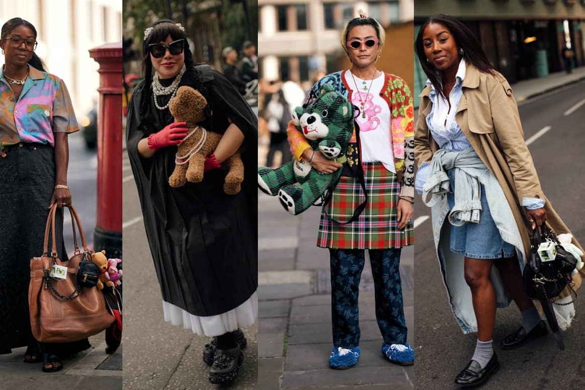 SS25-Streetstyle in Londen: Teddy-look op een andere manier