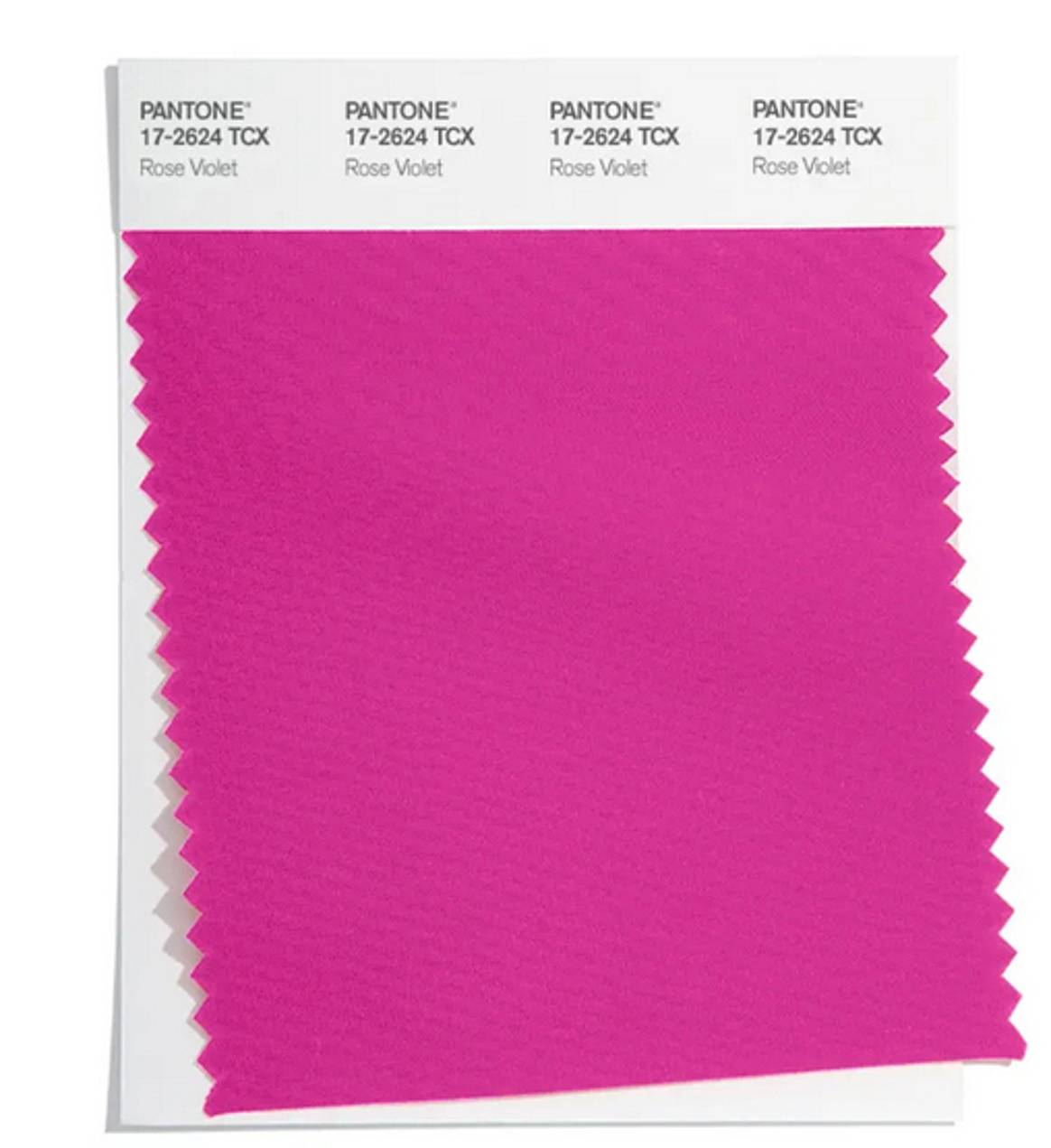 Bright pink is also part of Pantone's NYFW FW22 color trend report. Image: Pantone Colour: 17-2624 Rose Violet, property Pantone