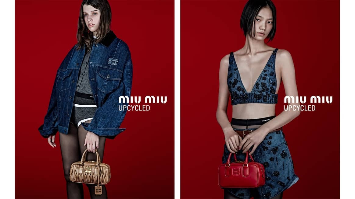 Miu Miu's Upcycled denim campaign for Lunar New Year.