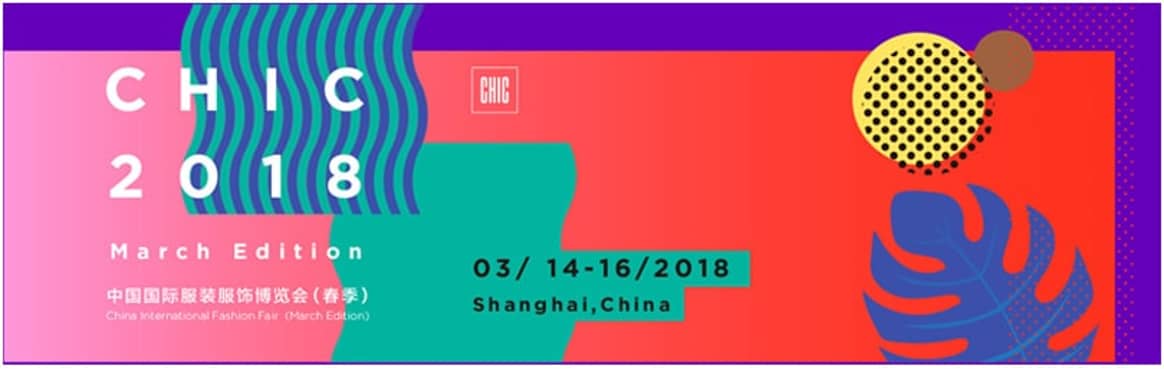 CHIC March, Shanghai, March 14-16, 2018