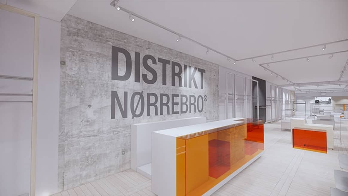 Foto: De nieuwe winkelinrichting van Distrikt Nørrebro.
Foto via Distrikt Nørrebro