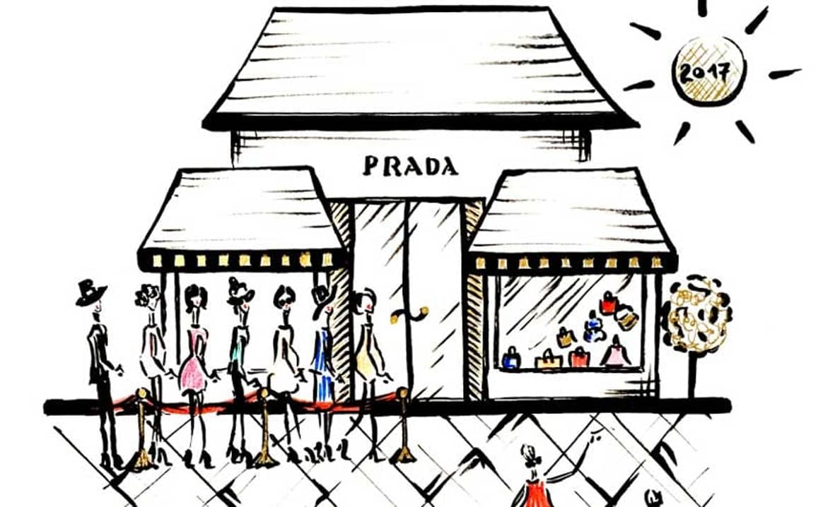 Illustraties - Hoe een vleugje verfijning Prada een zonnige toekomst kan brengen