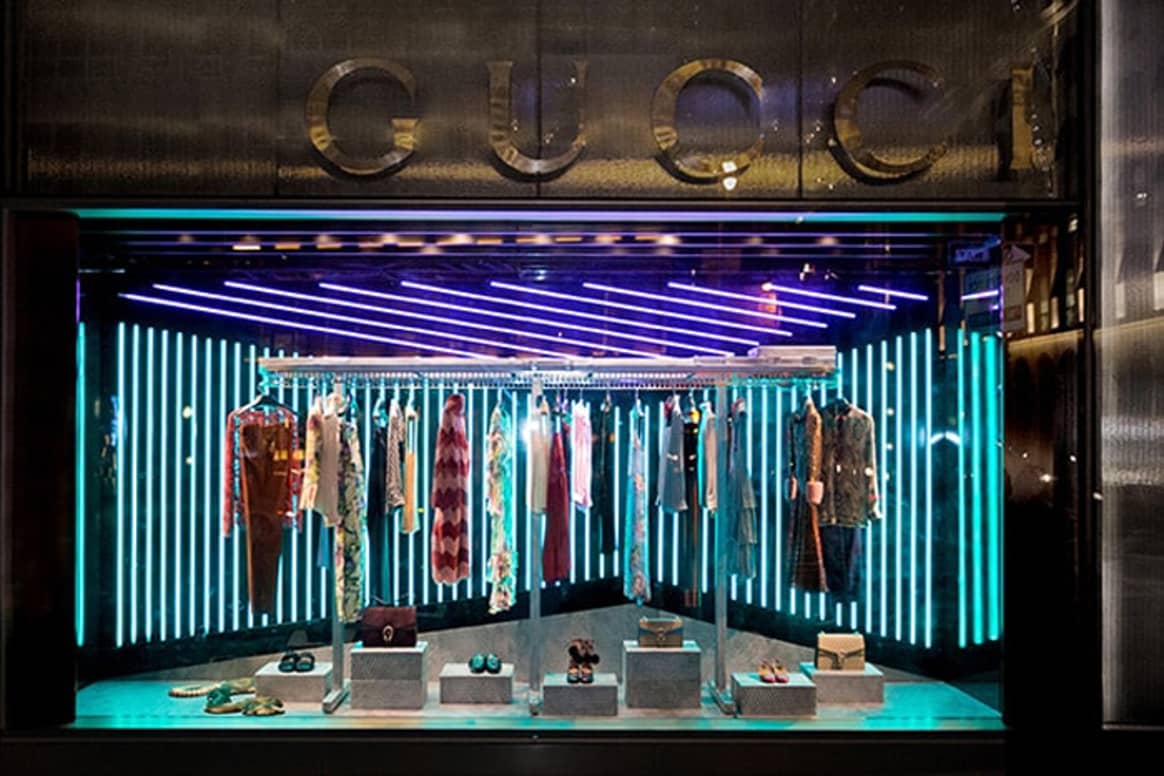 Витрины бутиков Gucci по всему миру стали арт-объектами