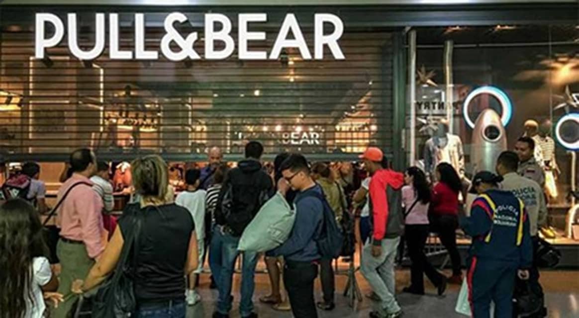 Zara, Bershka and Pull & Bear ration sales in Venezuelan stores