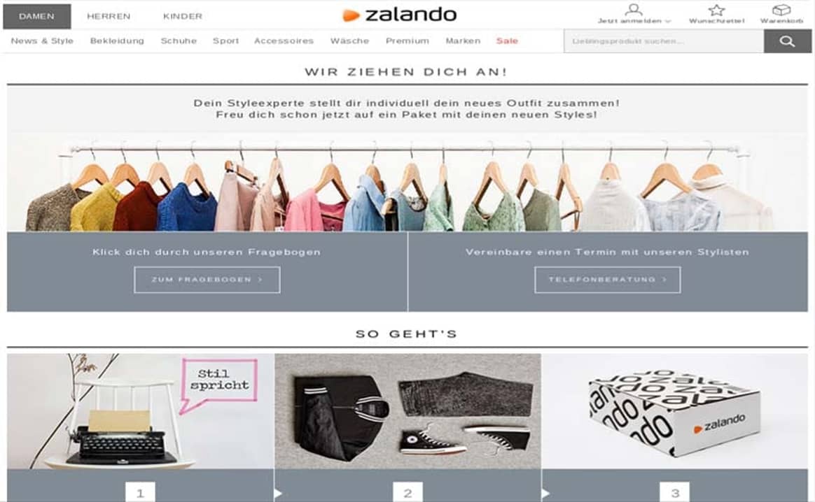 Zalando lanciert 2015 Stylisten-Service
