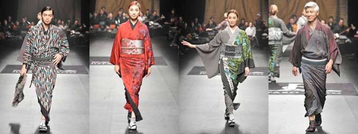 Japon: le kimono revu façon rock 'n' roll à la Fashion week