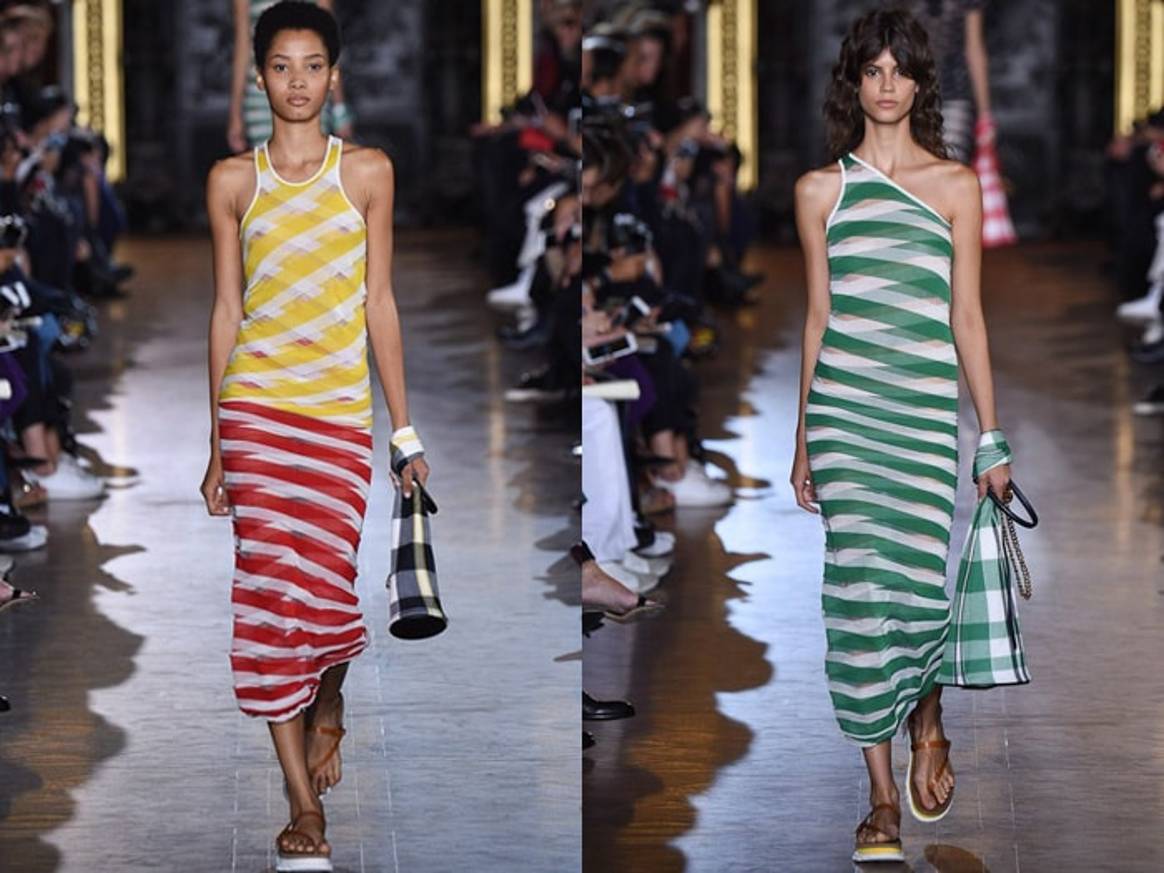 Moda en París: colores vivos y plisados para el próximo verano