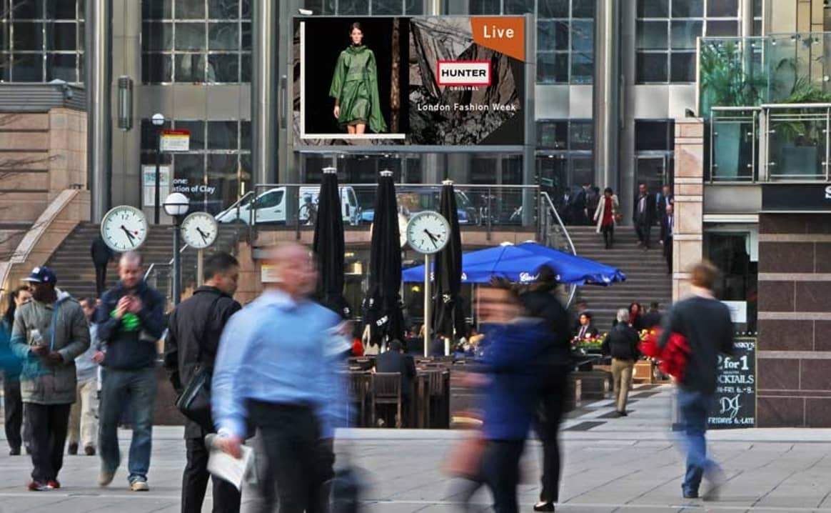 Topshop and Hunter to launch digital OOH campaigns during LFW
