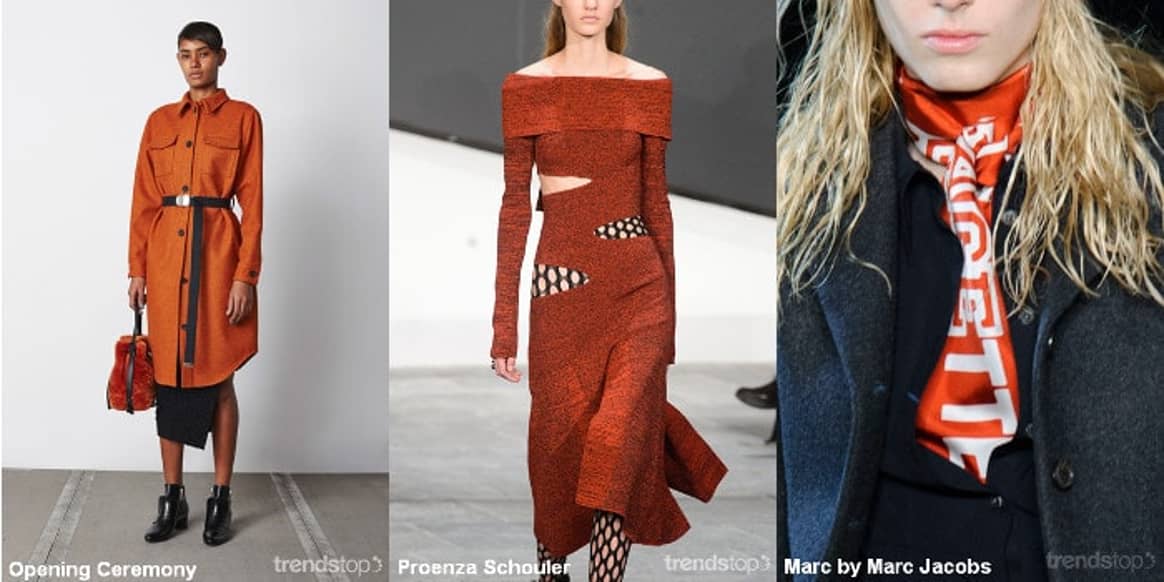 Schlüsselfarbe der Womenswear-Catwalk-Trends Fall/Winter 2015-16