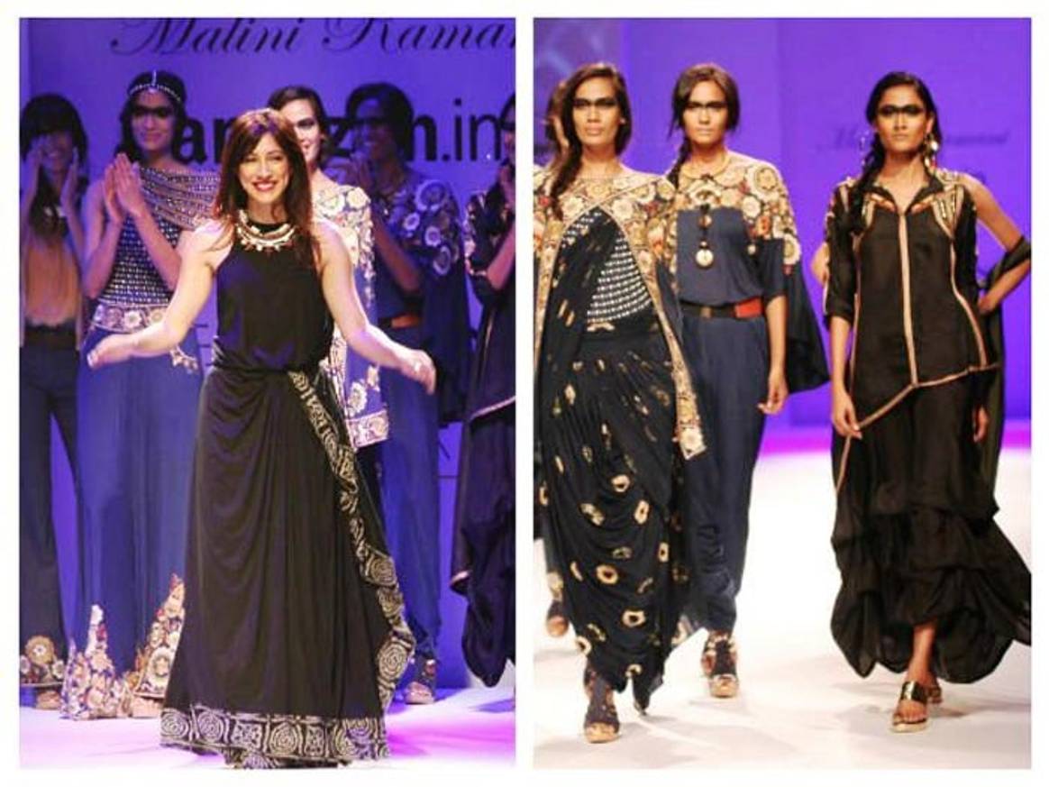 AIFW Day 2: Black and other dark shades rule the ramp