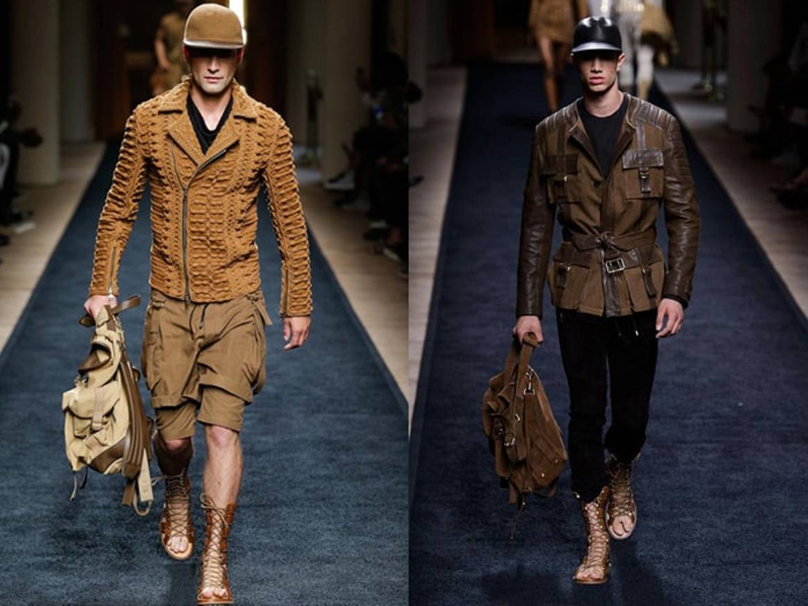 Moda masculina en París: la sofisticación versión Balmain y Hermes