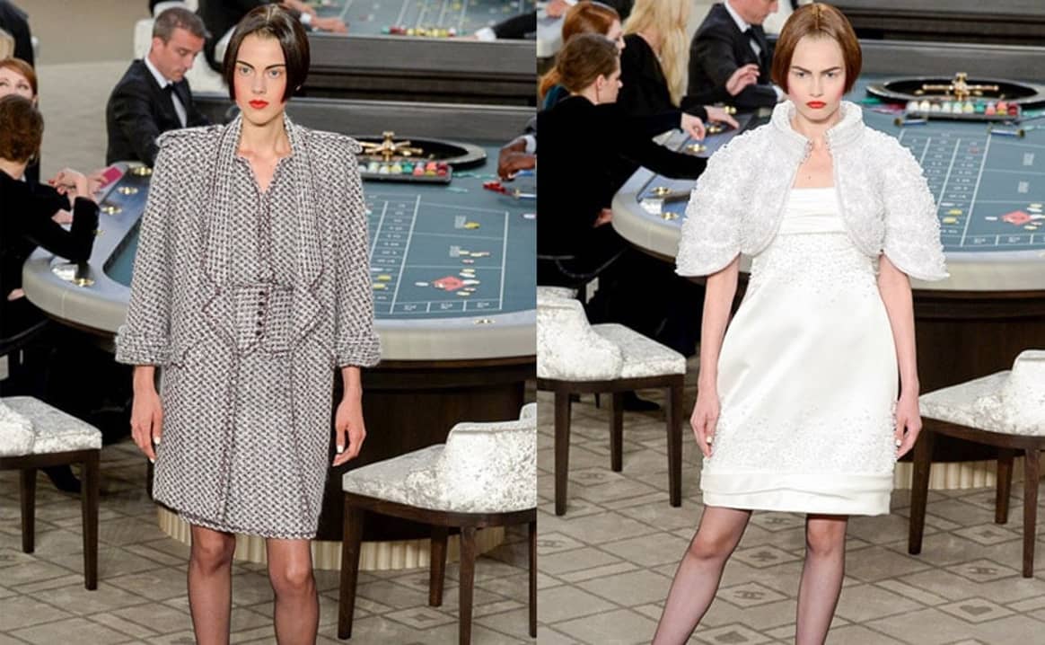 Paris Haute Couture: Dans un décor de casino, Chanel mise sur le tailleur en 3D