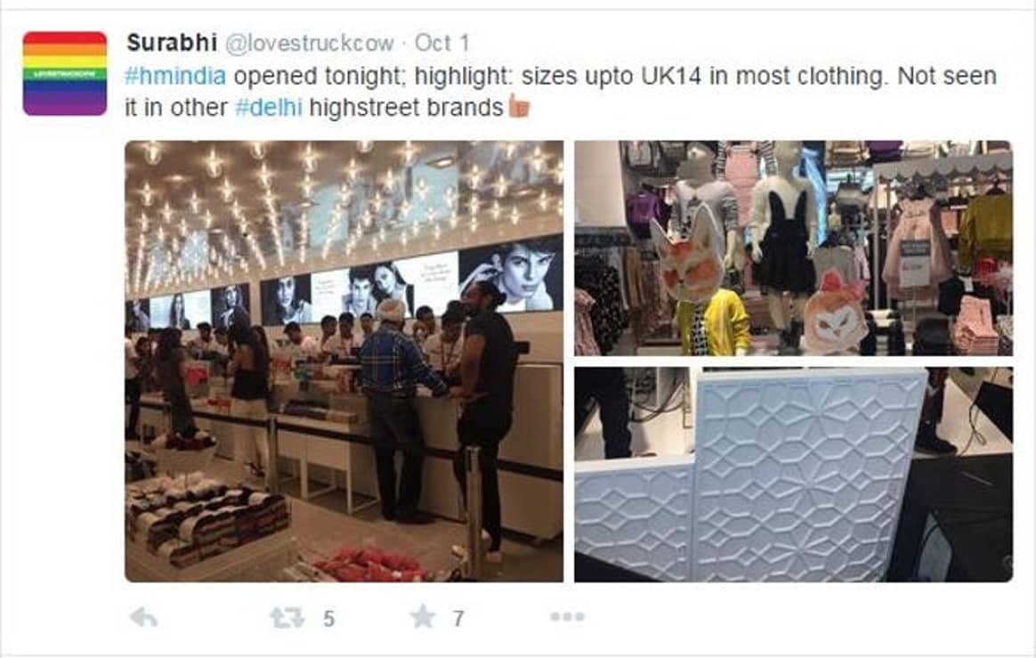 H&M opens first store in India