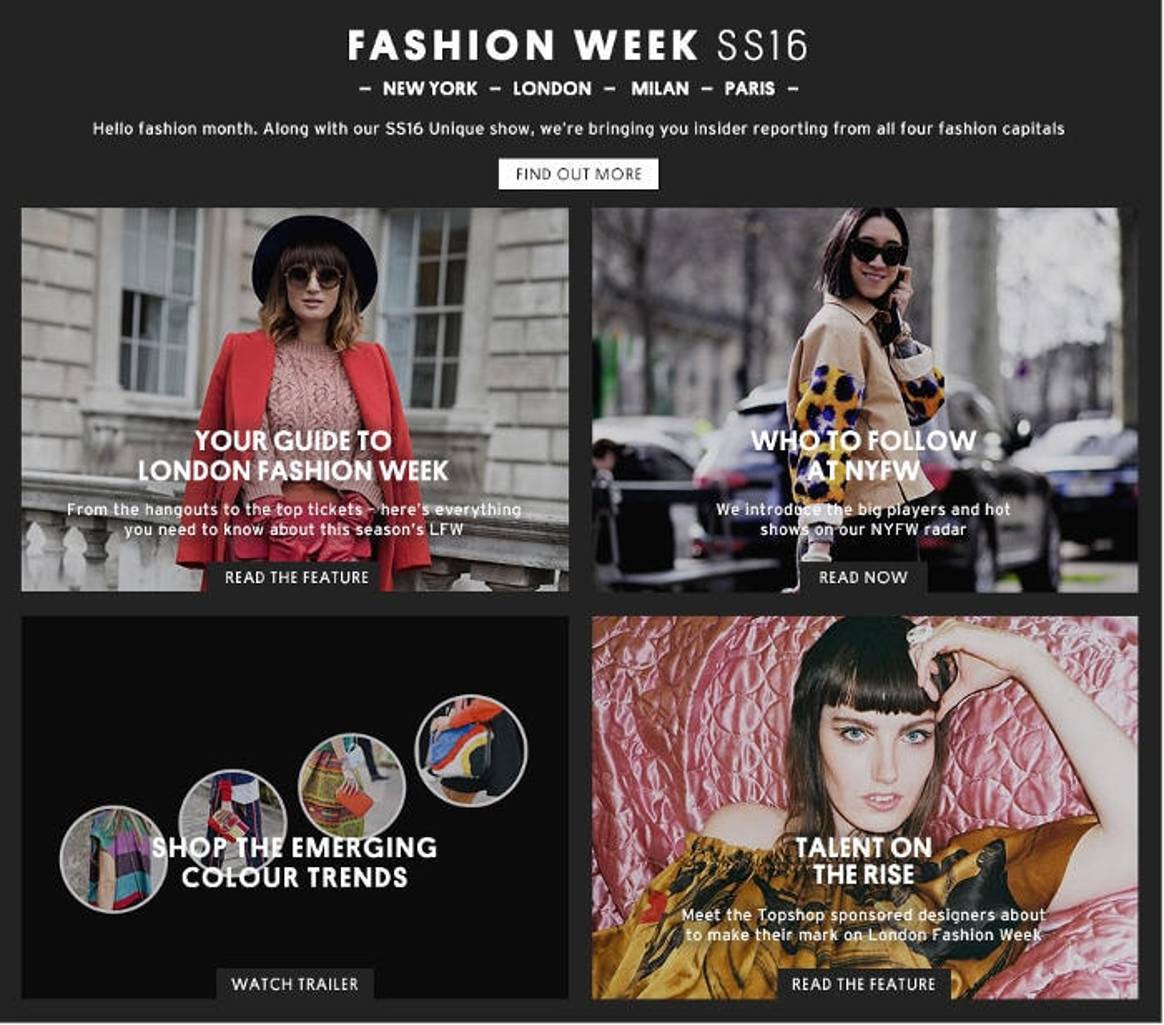 Topshop teams up with Pinterest to launch 'Pinterest Palettes'