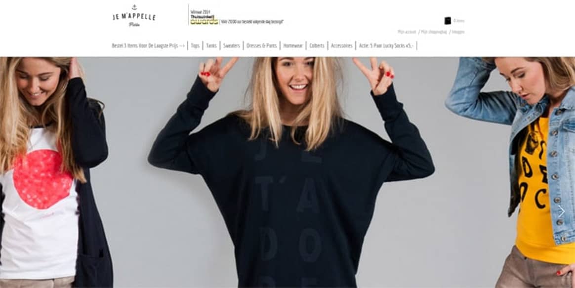 Drie modewebwinkels in de prijzen bij Thuiswinkel Awards Publieksprijzen XS