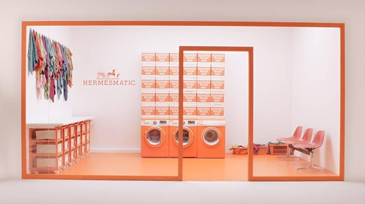 Hermès opent ‘wasstraat’ in de Bijenkorf in Amsterdam