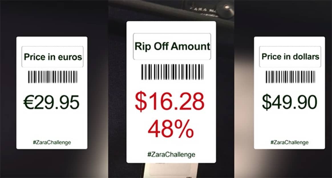 Zara's 'fraudulent' pricing practices caught on film in the #ZaraChallenge
