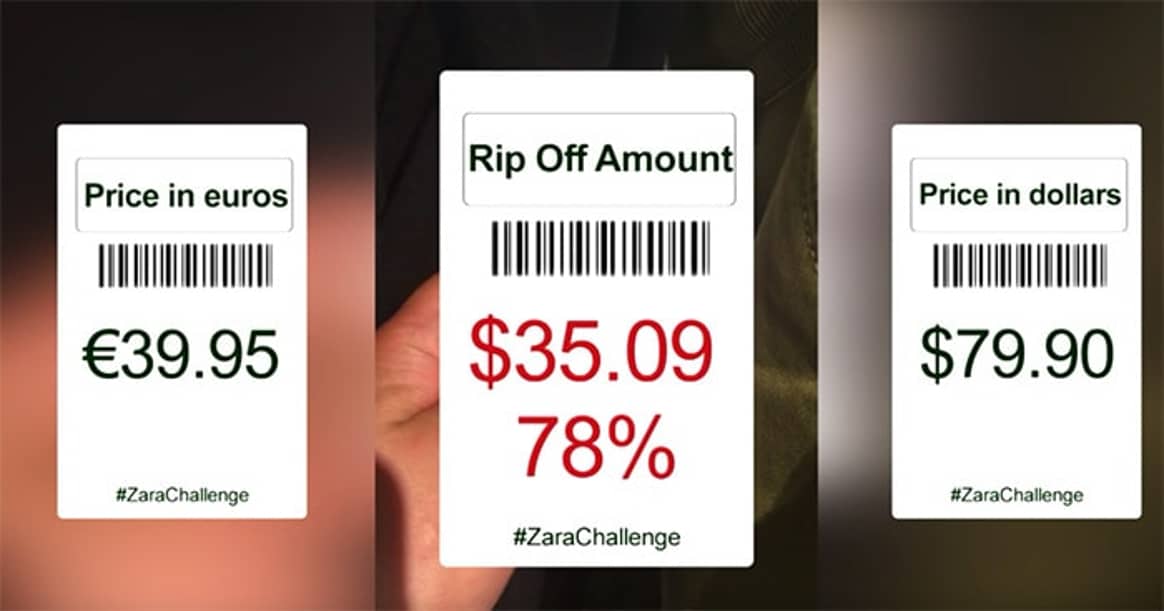 Zara's 'fraudulent' pricing practices caught on film in the #ZaraChallenge