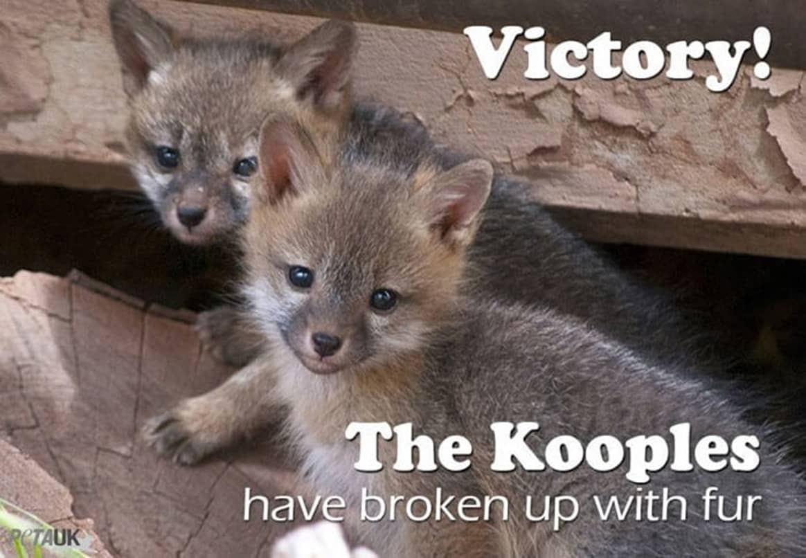The Kooples bans fur from future collections following PETA campaign