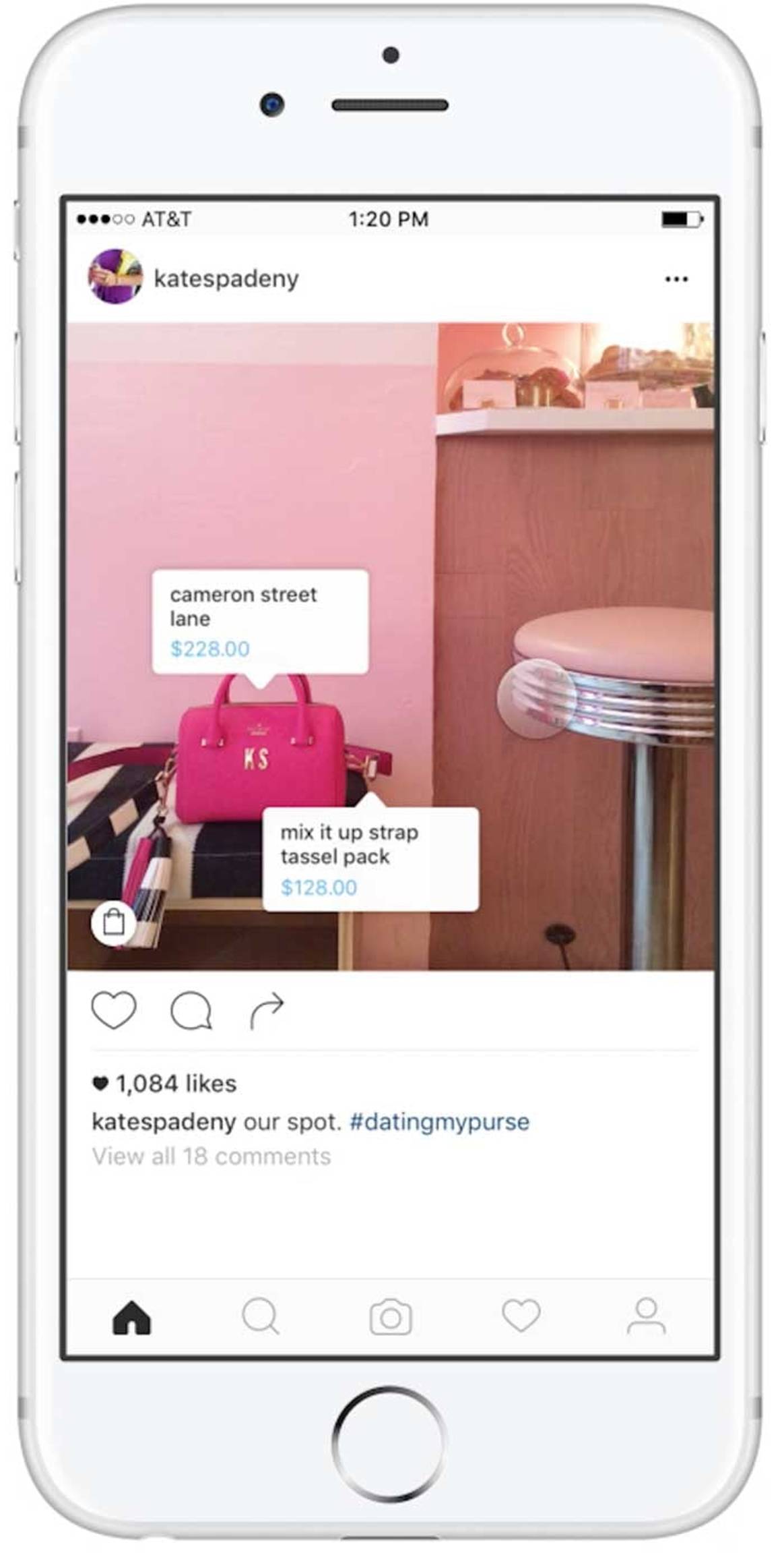Instagram prueba una nueva función de compra