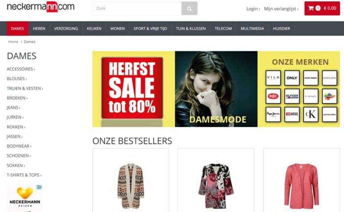 Winkels Neckermann.com officieel failliet verklaard
