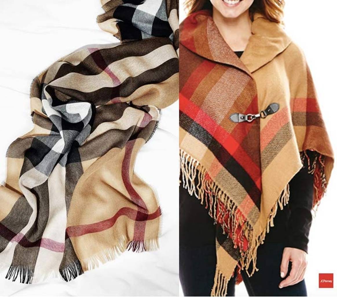 Burberry launches lawsuit against J.C Penney for selling copycat coat and scarves