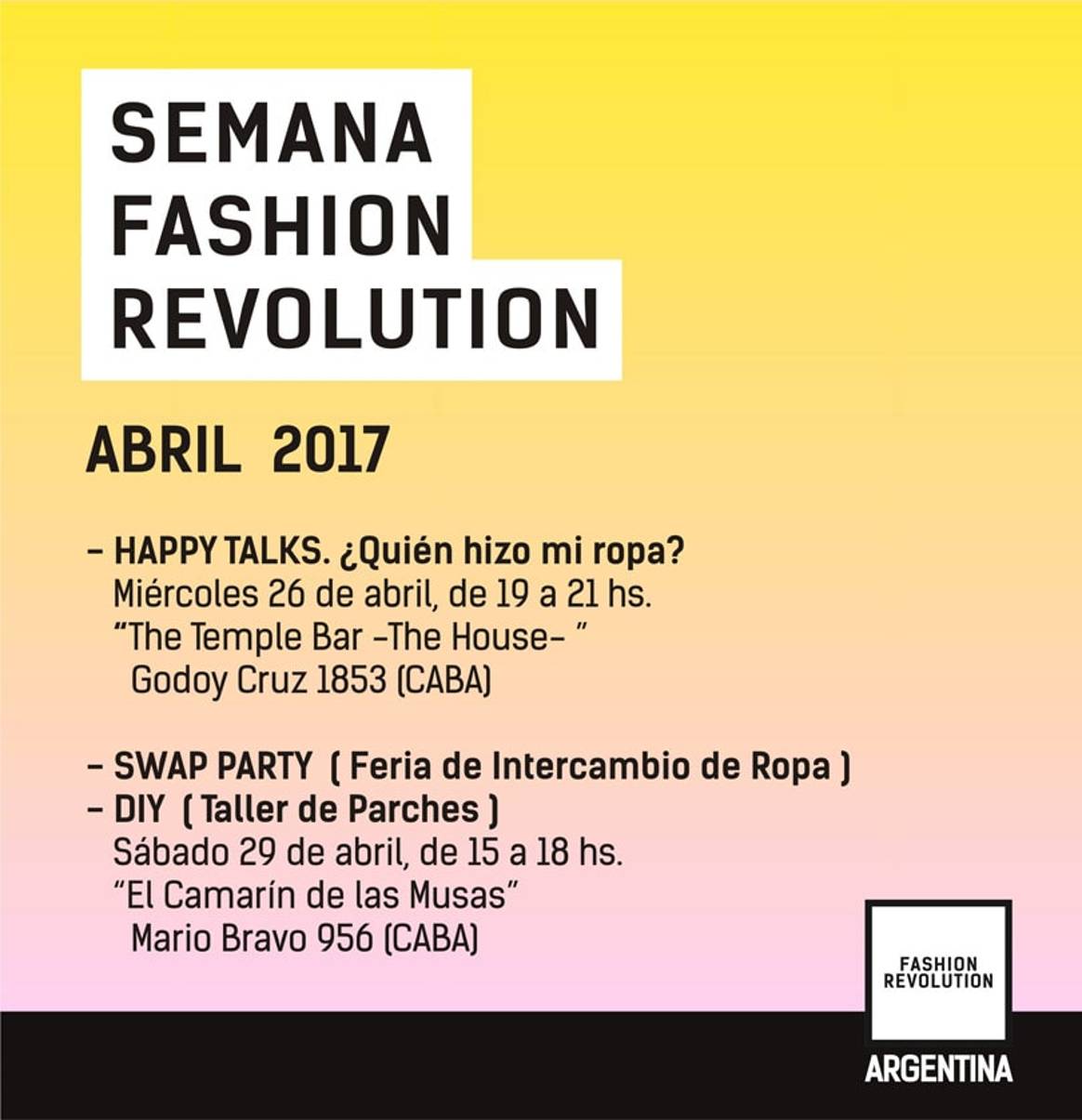 ¿Quién hizo mi ropa?: La propuesta de Fashion Revolution Argentina