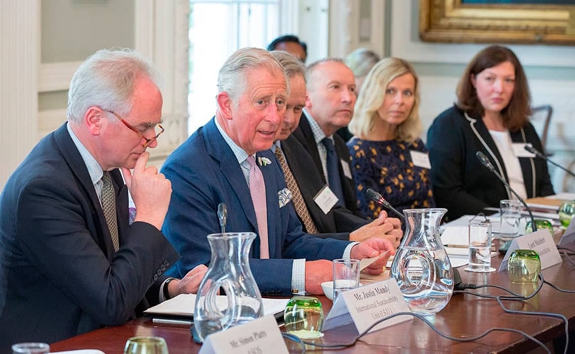 HRH at the International Sustainability Unit board meeting.
Image: Lindex