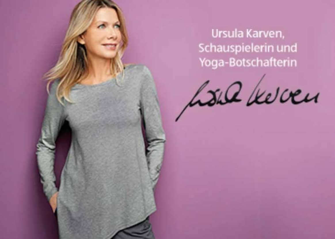 Aldi Süd bietet Yoga-Kollektion mit Ursula Karven an