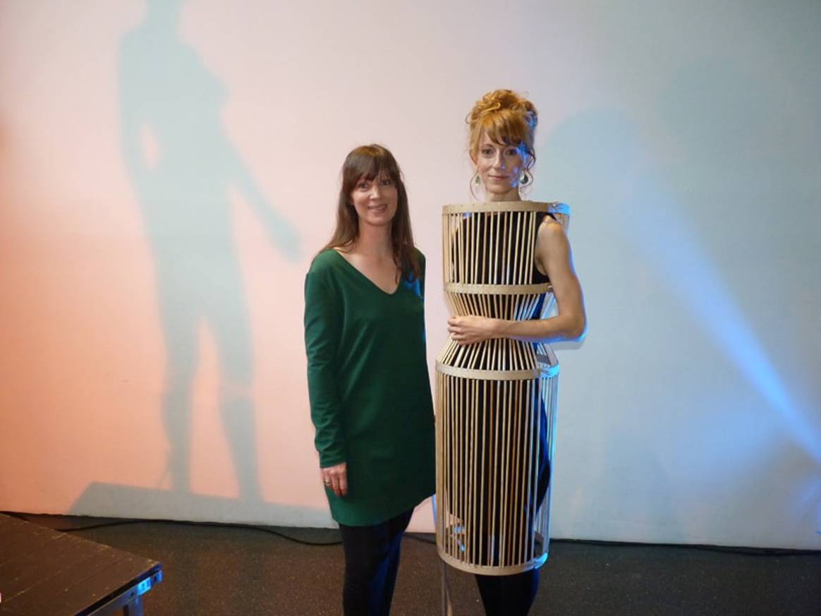 German students exhibit fairy-tale inspired clothing in former power plant