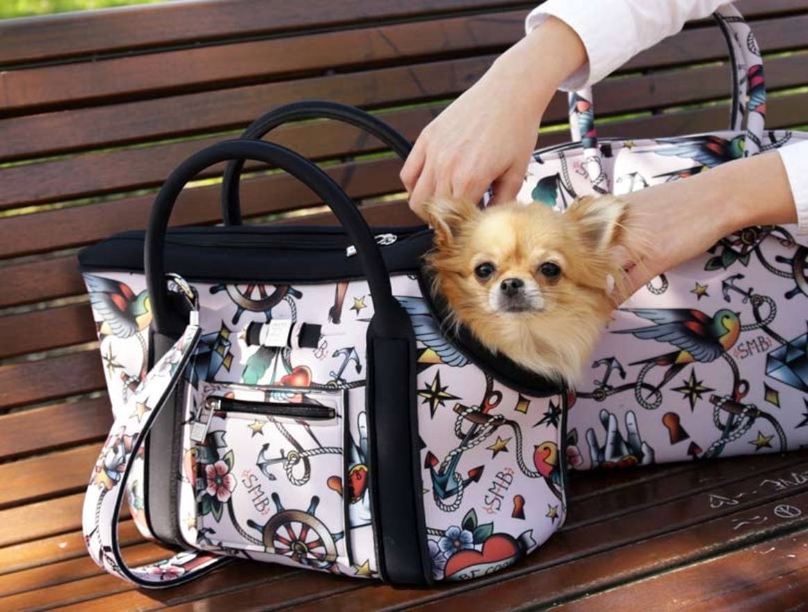 Итальянский бренд Save My Bag выпустил капсулу сумок-переносок для щенков