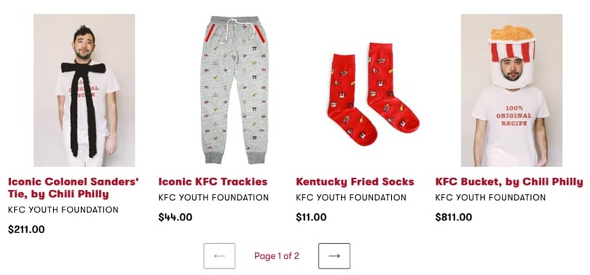 En Australie, KFC se lance dans la mode