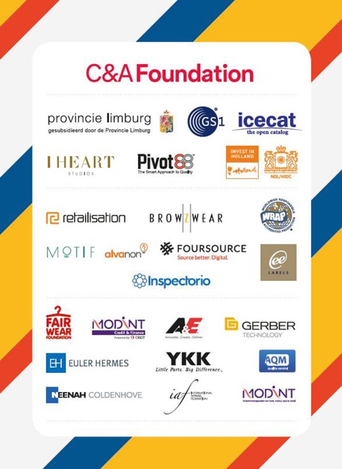 List of Sponsors to the 34th IAF World Fashion Convention Complete!