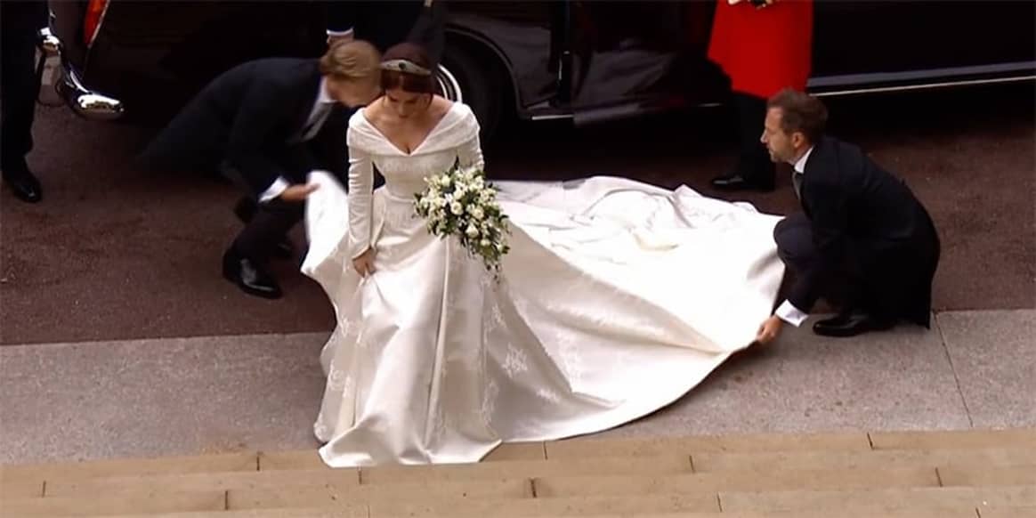 Princess Eugenie weds in Peter Pilotto