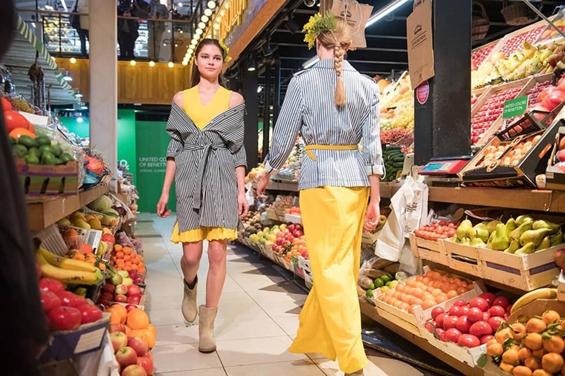 Ярко и сочно: на фруктовом рынке Москвы прошел первый показ Benetton в России