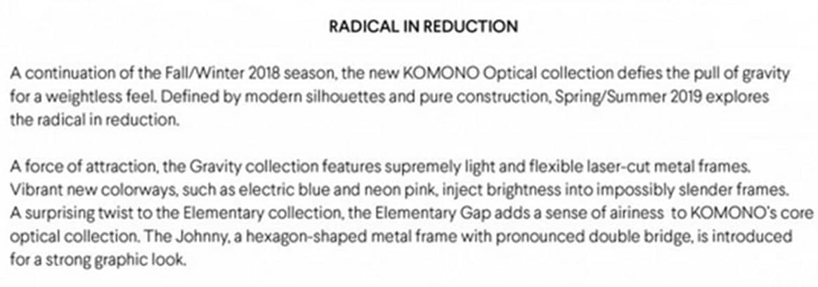 KOMONO unveils its Spring/Summer 2019 Optical Collection