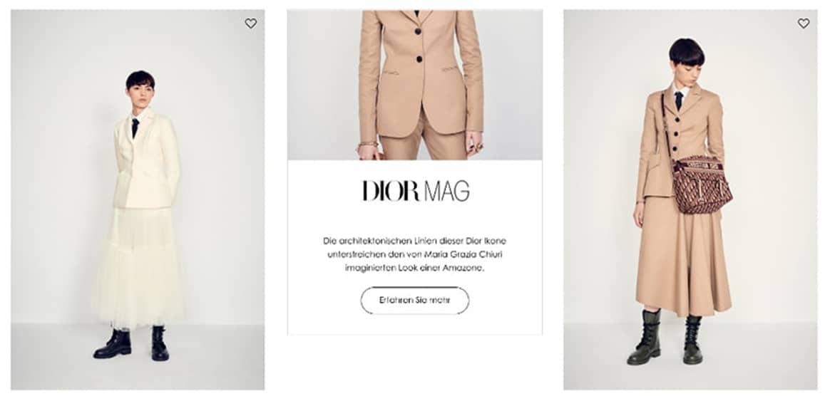 Dior enthüllt neue Website