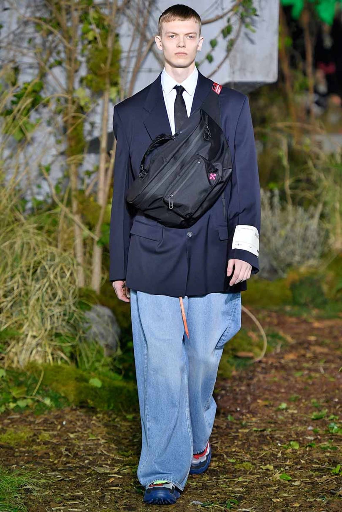 Louis Vuitton's Abloh makes suit and tie street on Paris catwalk