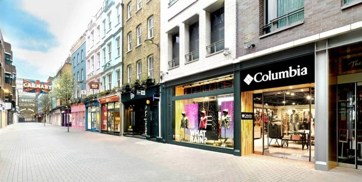 Columbia eröffnet Flagship-Store an der Londoner Carnaby Street