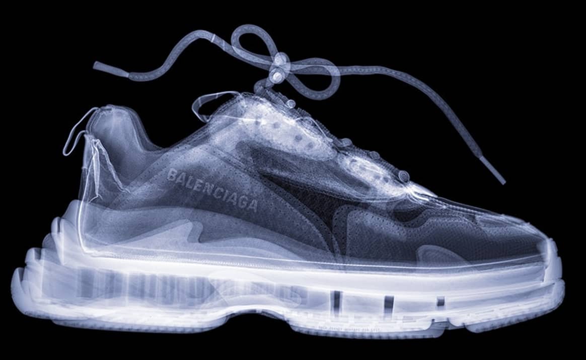 Behind the seams: Lyst werkt samen met X-Ray-artiest Hugh Turvey aan de Sneaker Art Series