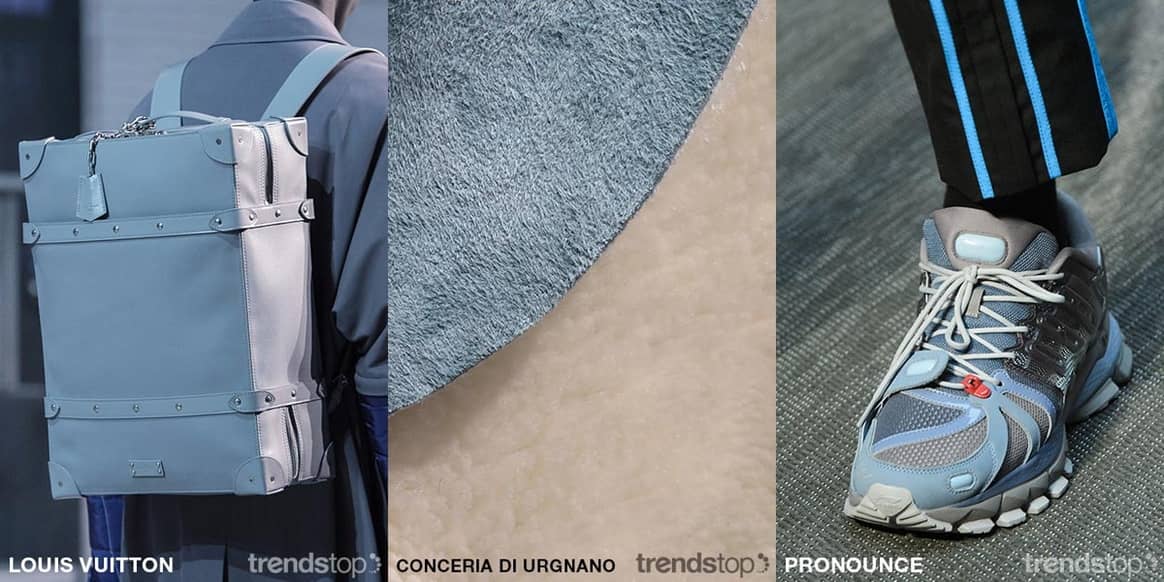 Immagini per gentile concessione di Trendstop, da sinistra a destra: Louis Vuitton, Conceria di Urgnano, Pronounce, tutto per l'autunno inverno 2019-20.