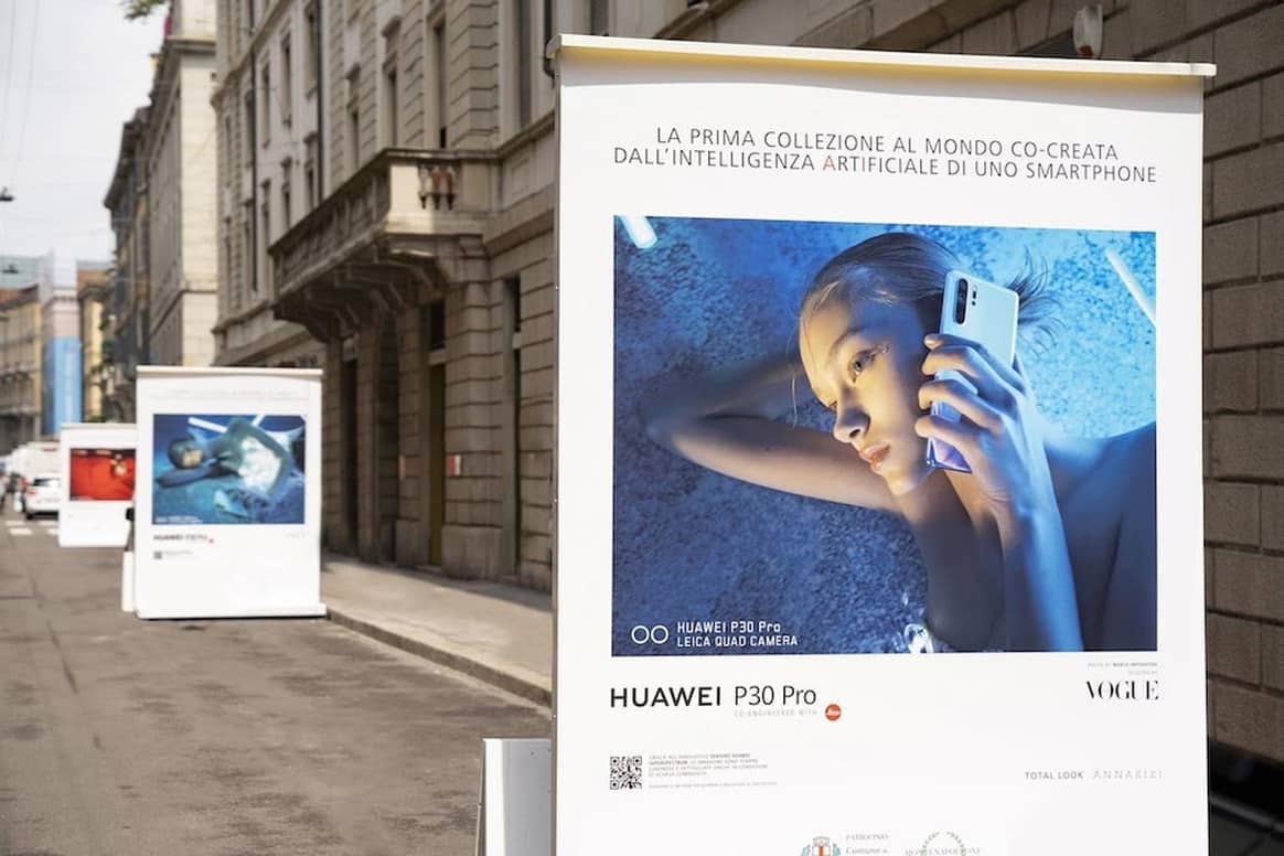 Ya puede verse en Milán la primera colección diseñada por un móvil Huawei